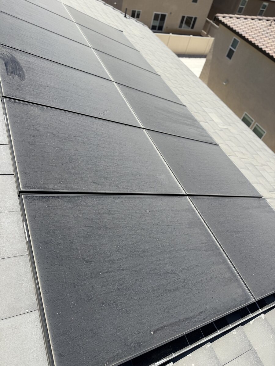 Solar panel cleaning before cleaning